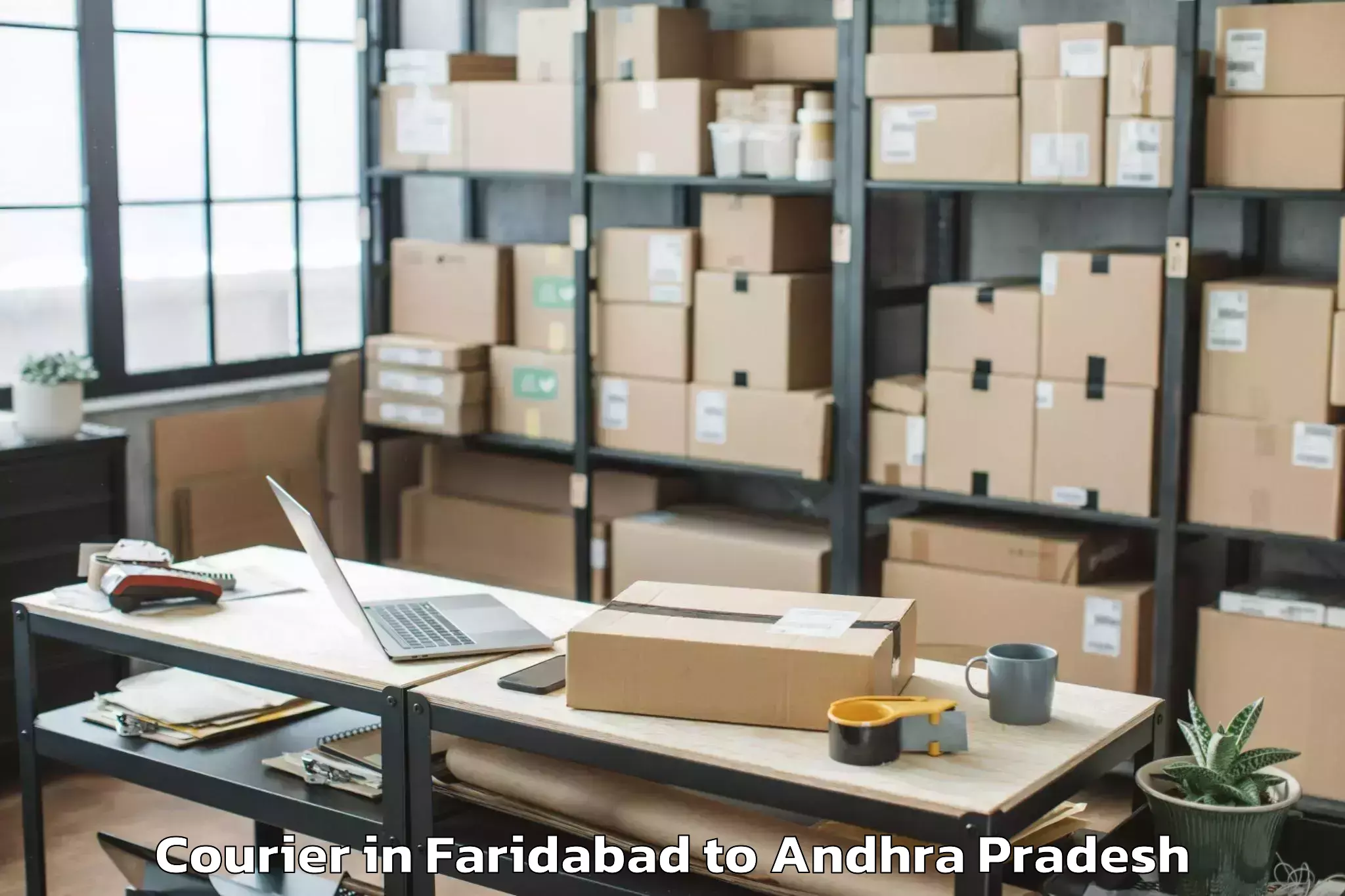 Discover Faridabad to Vajrakarur Courier